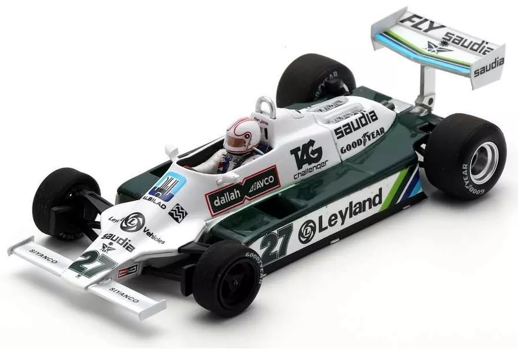 1/43 Spark Williams FW07B 1980 British GP Winner A. Jones #27 S6992