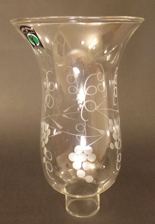 Clear Grapes Glass Hurricane Lamp Shade Candle Chandelier Light, 5\