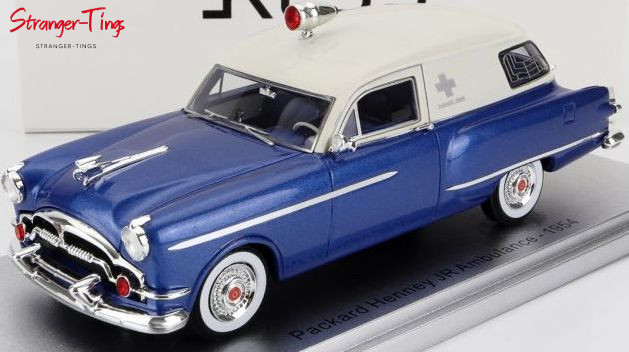 Kess Packard Henney JR Ambulance Blue/White 1954 1/43 Scale Kess Packard Henney JR Ambulance Blue/White 1954 1/43 Scale