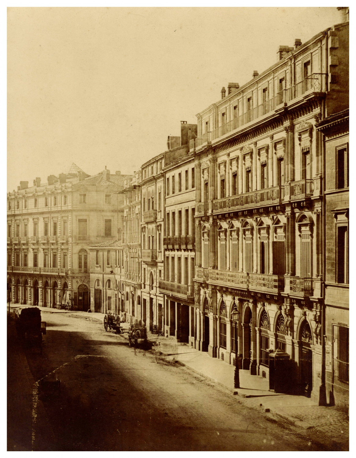 France, Nice? Vintage print, salted paper 20x15.5 circa 1860 <div style