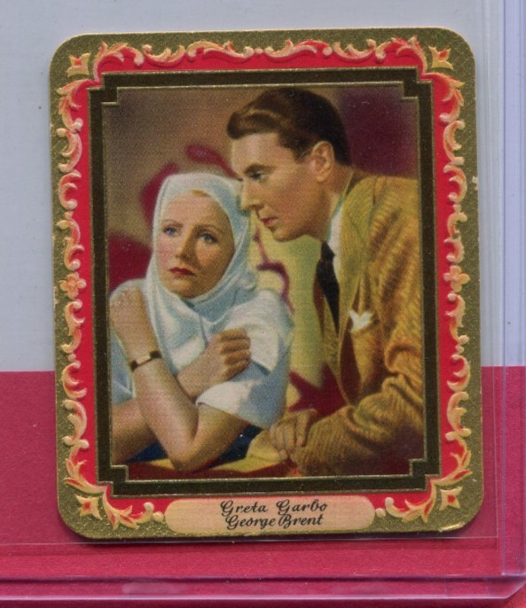 1934 GARBATY MODERNE SCHENHEITSGALERIE GERMAN TOBACCO CARD #51 GRETA GARBO & GB