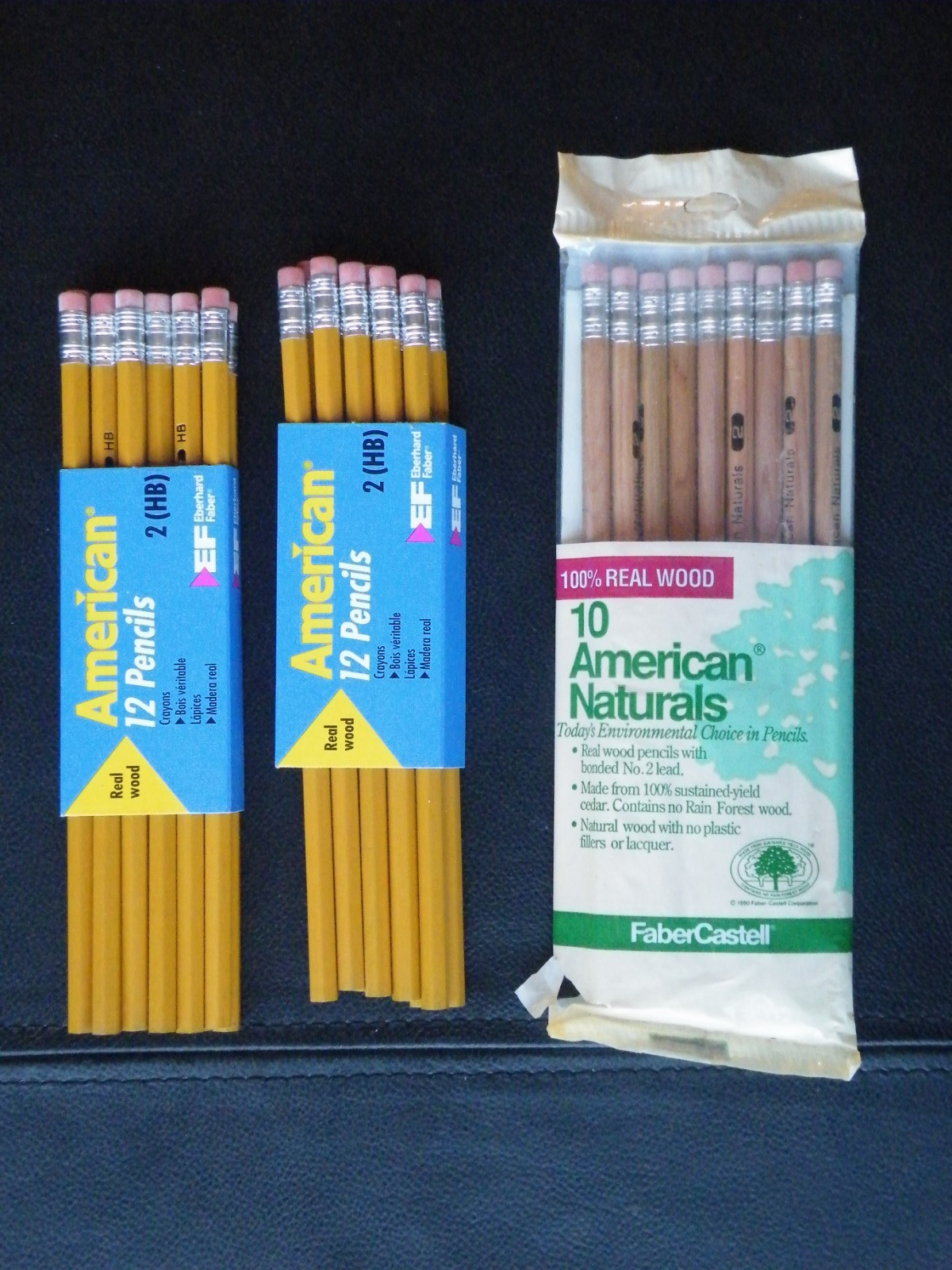 Faber-Castell American Naturals #2 Pencils 9-Pack + Eberhard Faber 12 + 11 Pack