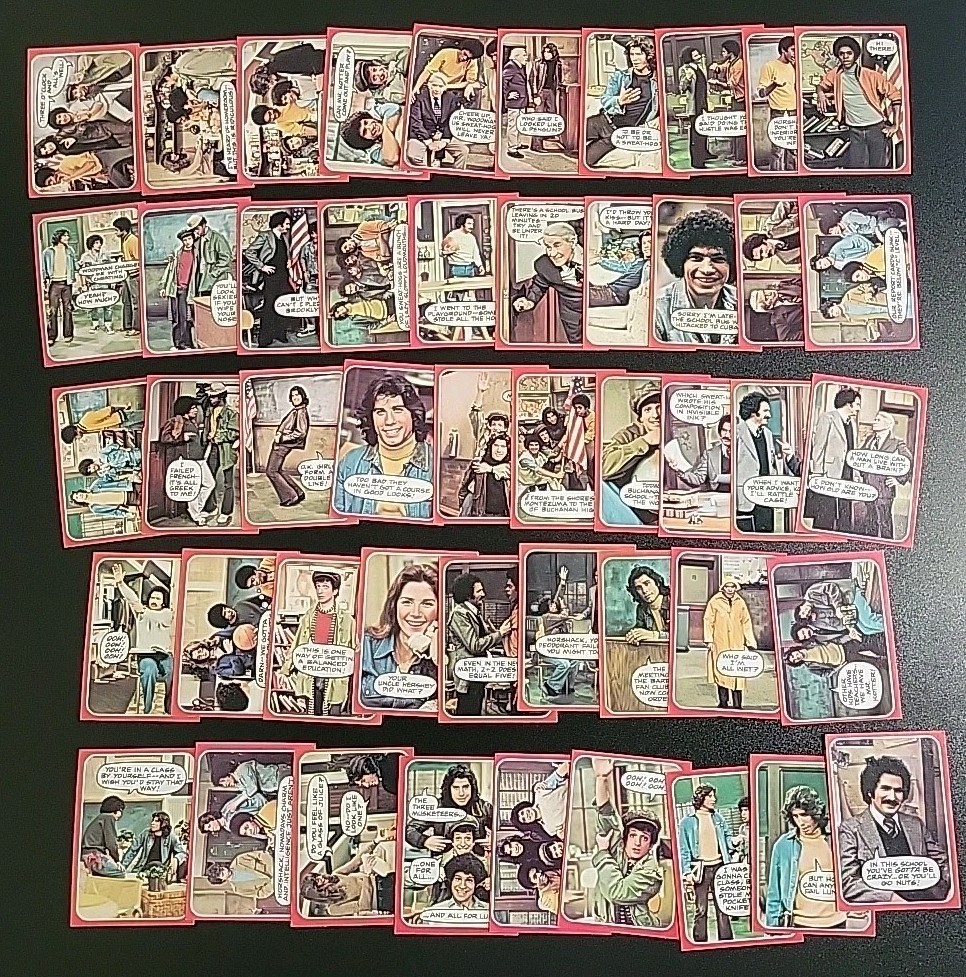 1976 Topps Welcome Back Kotter Trading Cards - 48/53 - W/ John Travolta