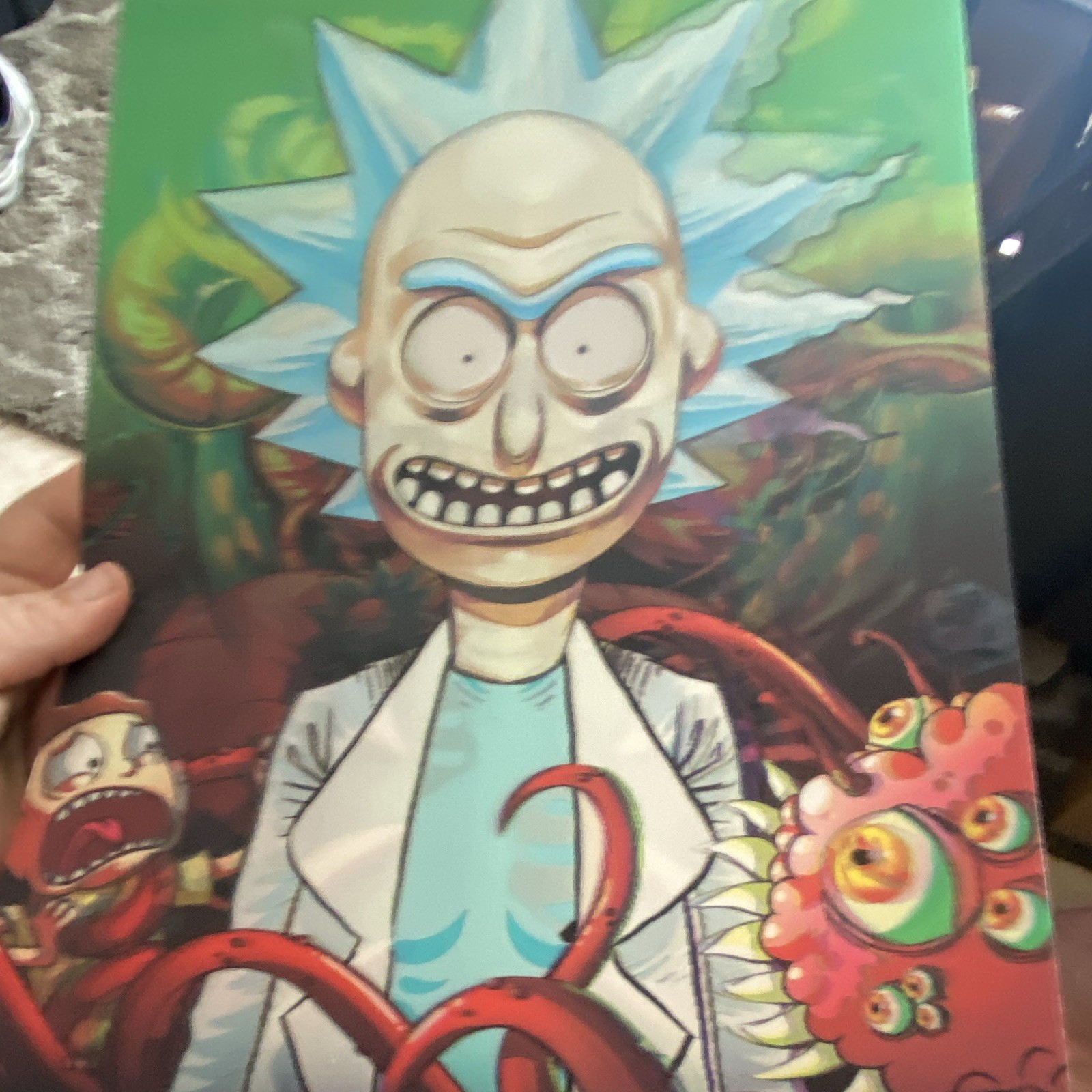 Rick and Morty Poster Rick Sanchez Morty Smith Pickle Rick Wall Art Print