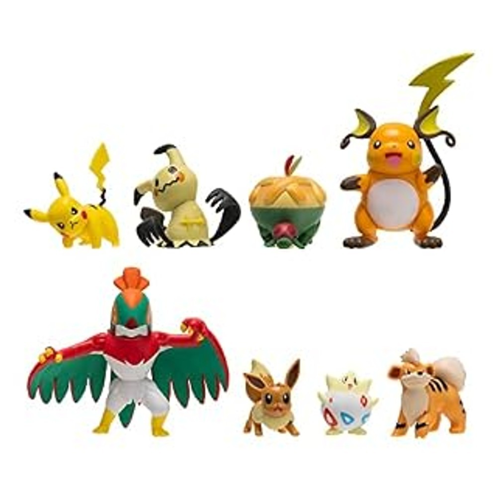 POKEMON Battle Figure 8 Pack - Features 2-Inch Pikachu, Eevee, Appletun... [ - ]