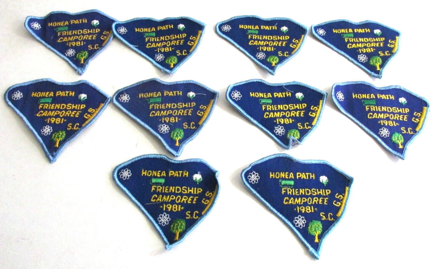 Lot 10 BSA 1981 HONEA PATH South Carolina Friendship Camporee Boy Scouts Patches Lot 10 BSA 1981 HONEA PATH South Carolina Friendship Camporee Boy Scouts Patches