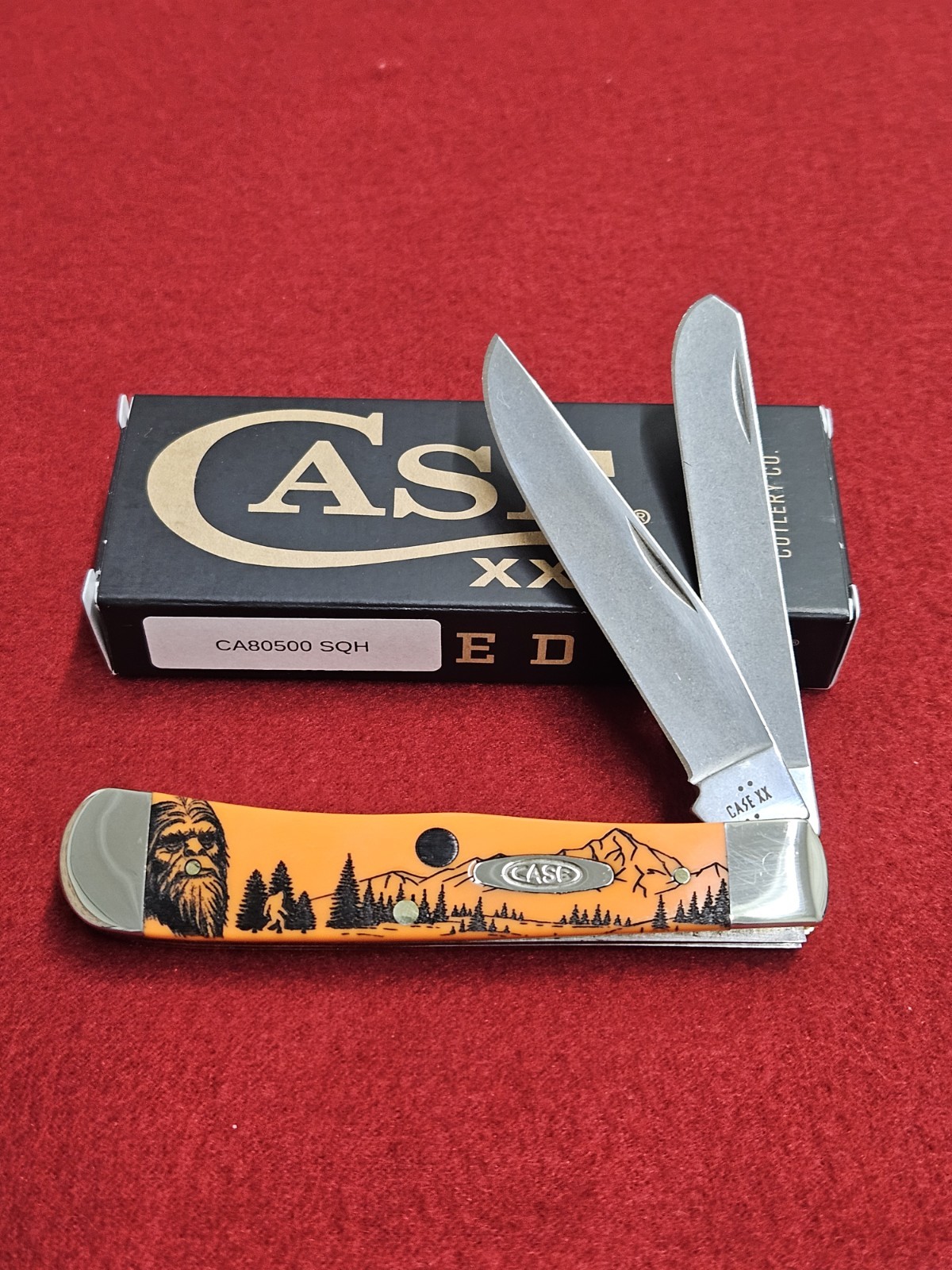 Case XX 80500 Orange Synthetic Smooth Trapper Sasquatch New In Box