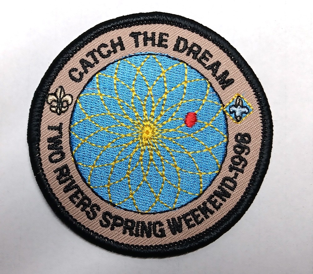 Two Rivers Spring Weekend 1996 Boy Scout Patch Catch The Dream