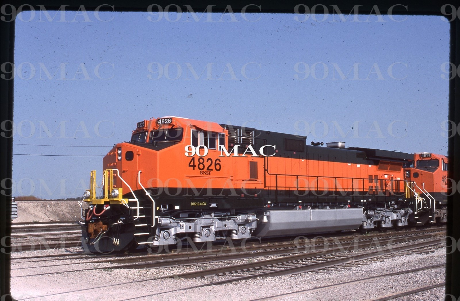 BNSF. GE C44-9W #4826. KC (MO). Original Slide 1998. NEW