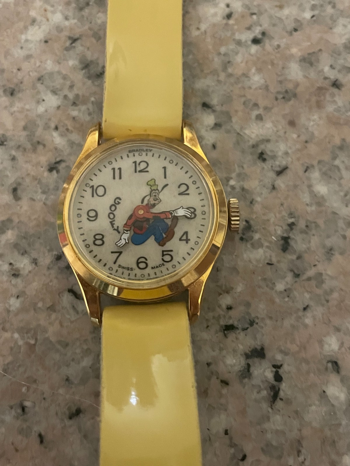 Vintage 1970s Bradley Disney Goofy Watch Wind-Up *New & Never Used*  Works