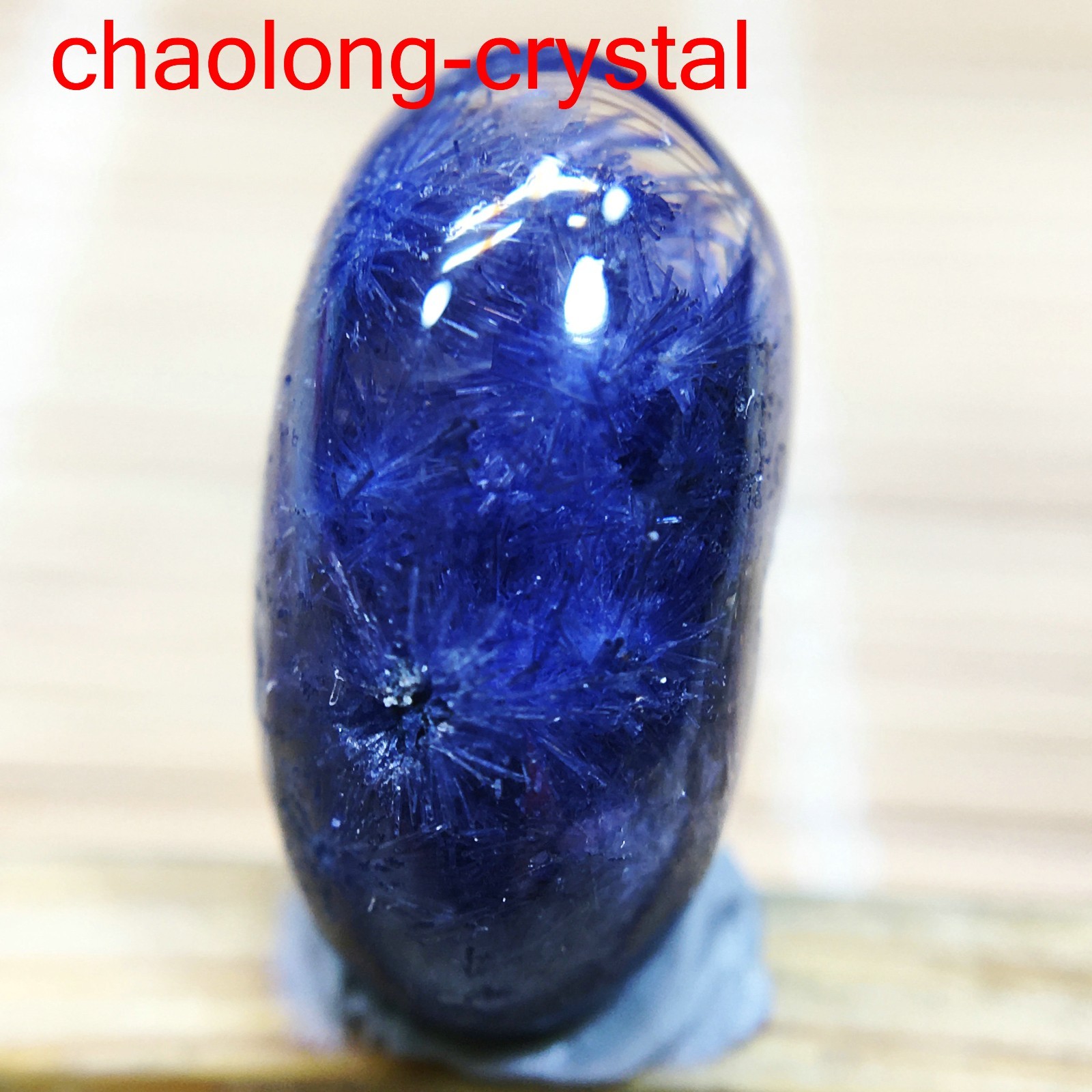 3.6Ct Very Rare NATURAL Beautiful Blue Dumortierite Quartz Crystal Pendant CT338