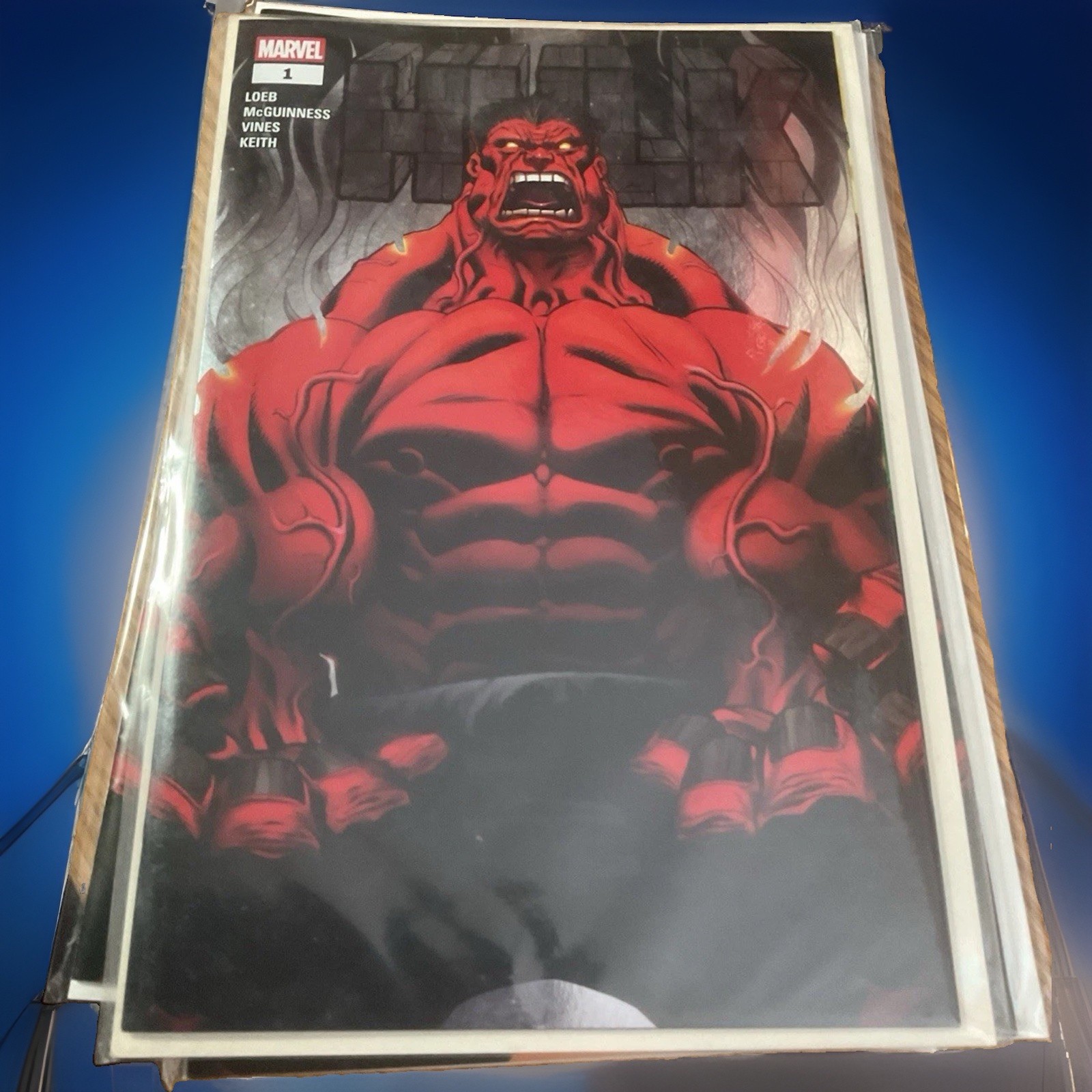 HULK 1 First Red Hulk Silver Foil LTD 600 Whatnot Exclusive Comic Cap Pack 2025