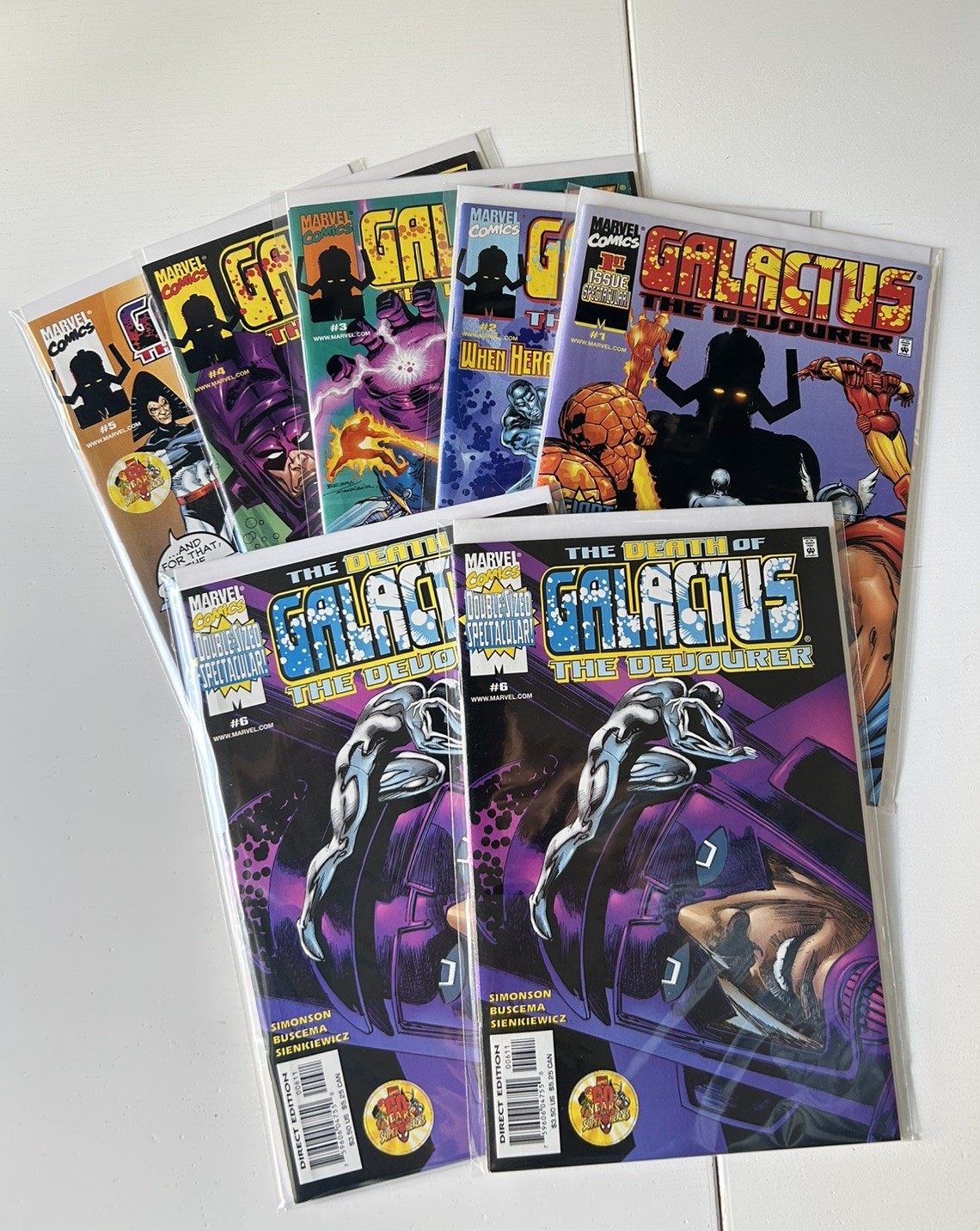Death of Galactus The Devourer #s 1-6 + (1999) Marvel Comics Complete Set VF+/NM