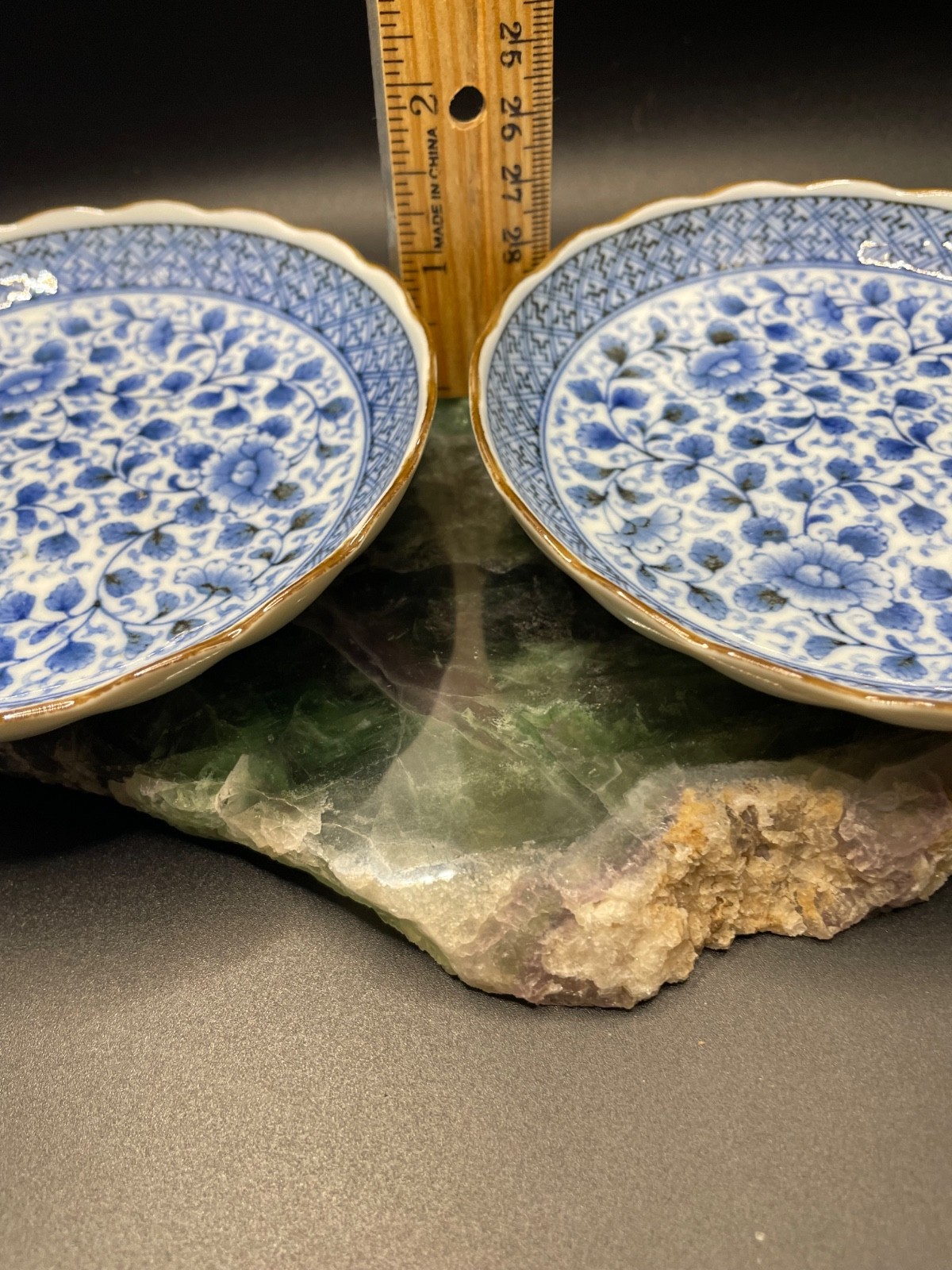 Vintage Takahashi of San Francisco Blue & White Dish Hand Decorated Japan Vintage Takahashi of San Francisco Blue & White Dish Hand Decorated Japan