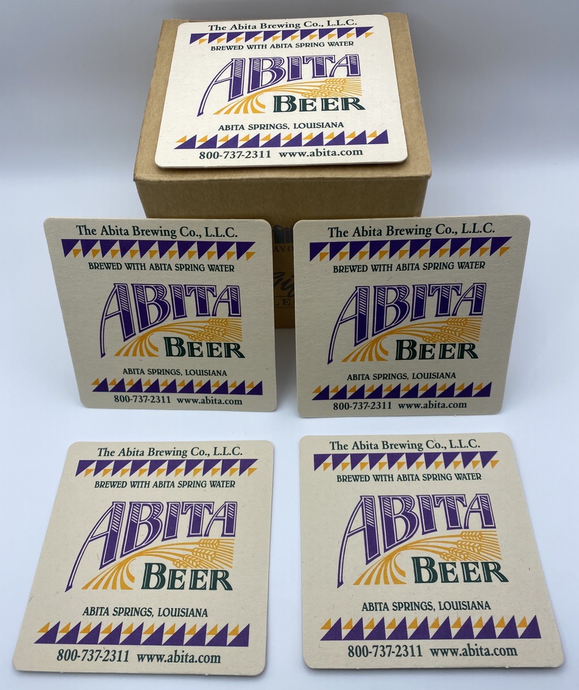5 Beer Collectible Coasters ABITA Brewing Co Abita Springs, LOUISIANA Brewery 5 Beer Collectible Coasters ABITA Brewing Co Abita Springs, LOUISIANA Brewery