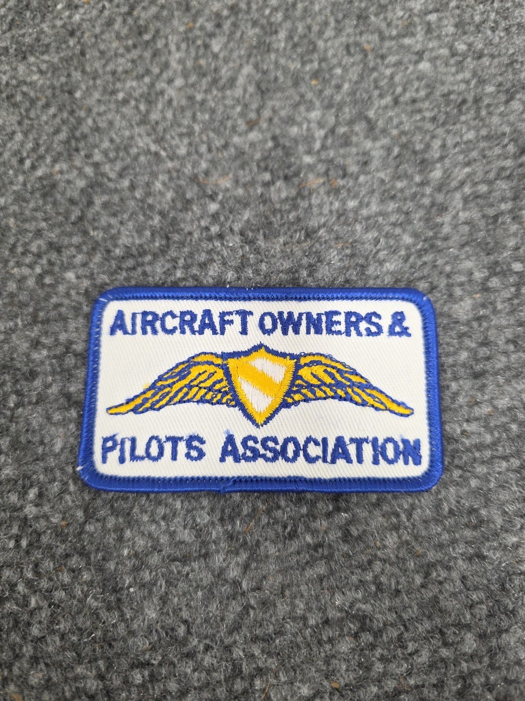 Rare 80s AOPA Aircraft Owners Pilots Association PATCH Vtg Sew On Logo 3”