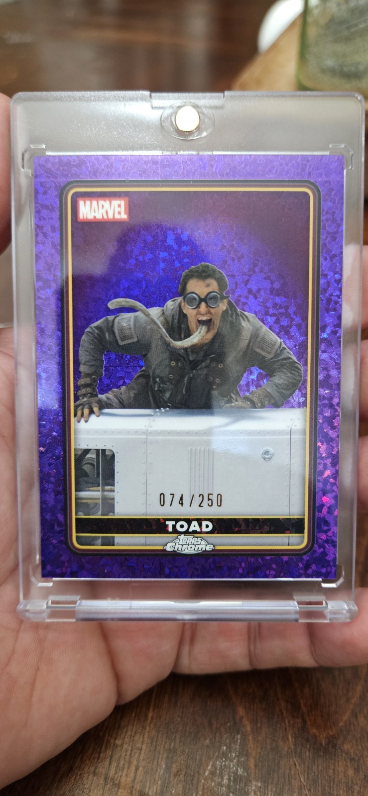 Toad 2025 Topps Chrome Marvel Deadpool & Wolverine Purple /250 Alpha Toad 2025 Topps Chrome Marvel Deadpool & Wolverine Purple /250 Alpha