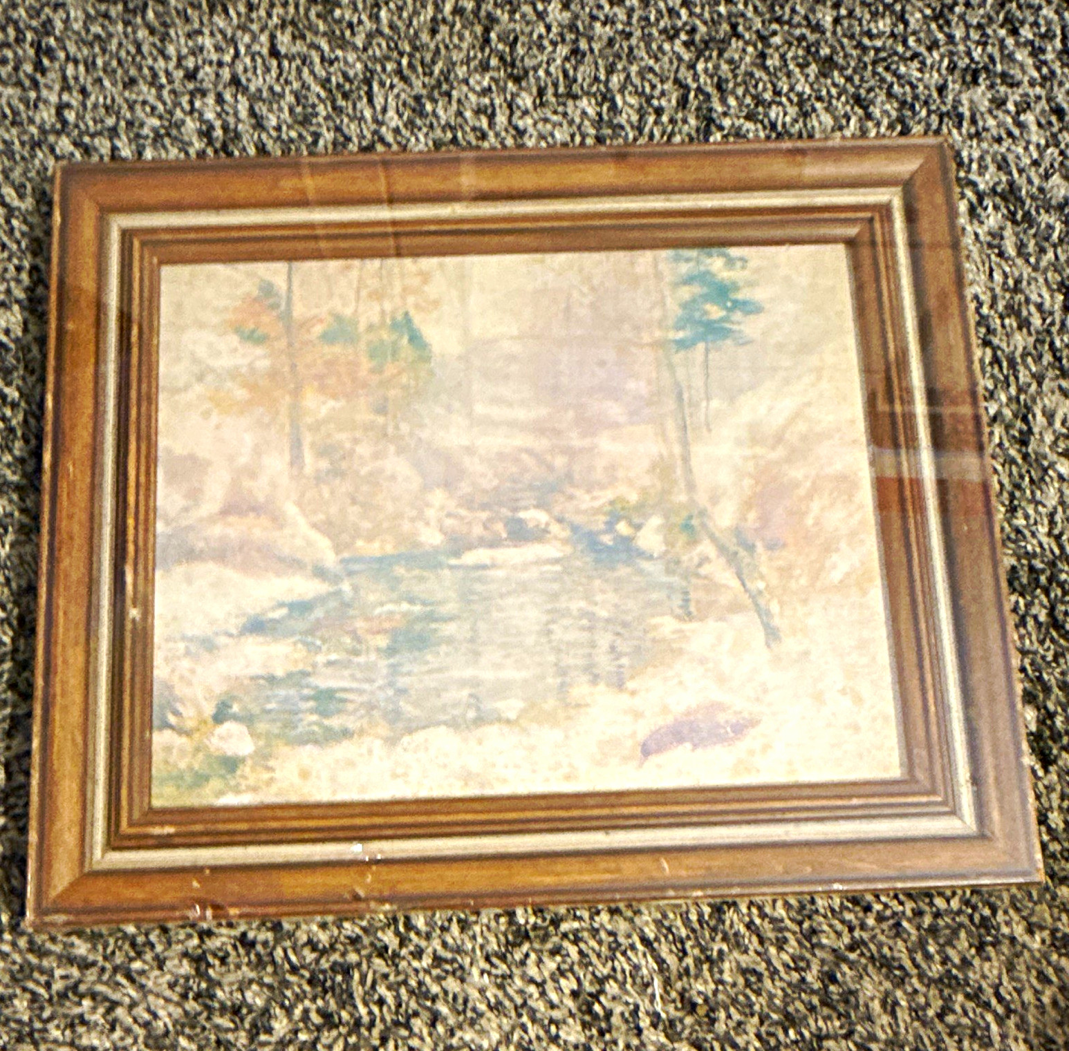 Vintage John H Twachtman Winter Harmony Framed Print National Gallery Sealed