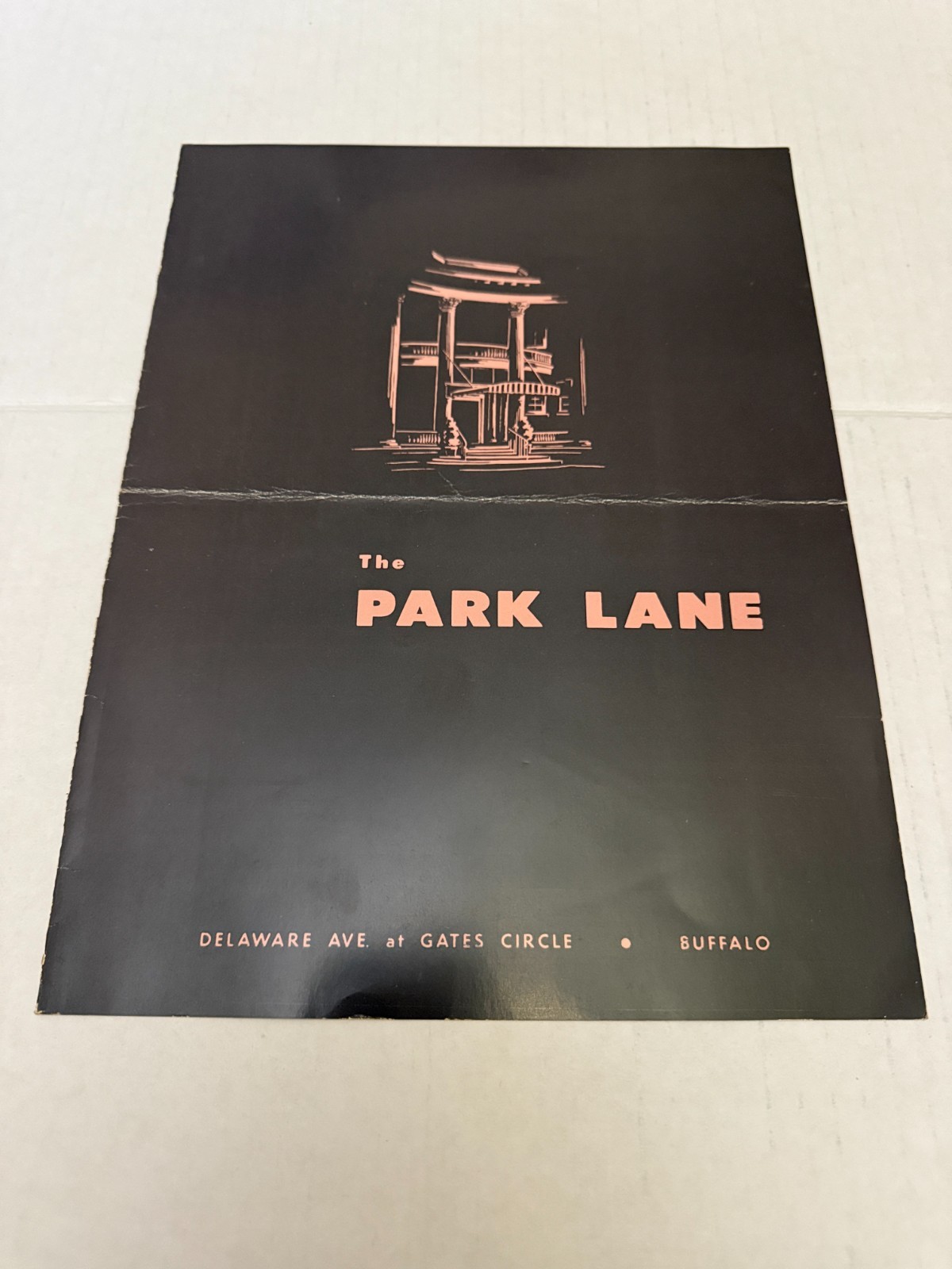 Vintage c.1950\'s The Park Lane Restaurant Menu Buffalo New York