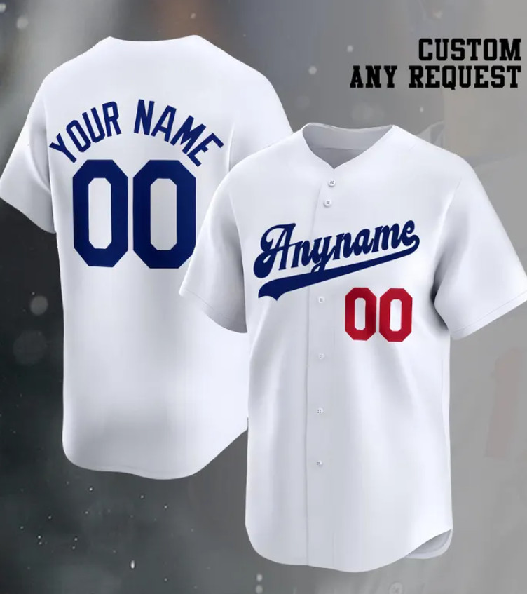 Personalized Any Name Number Baseball Jersey White for Men Women Kid Personalized Any Name Number Baseball Jersey White for Men Women Kid