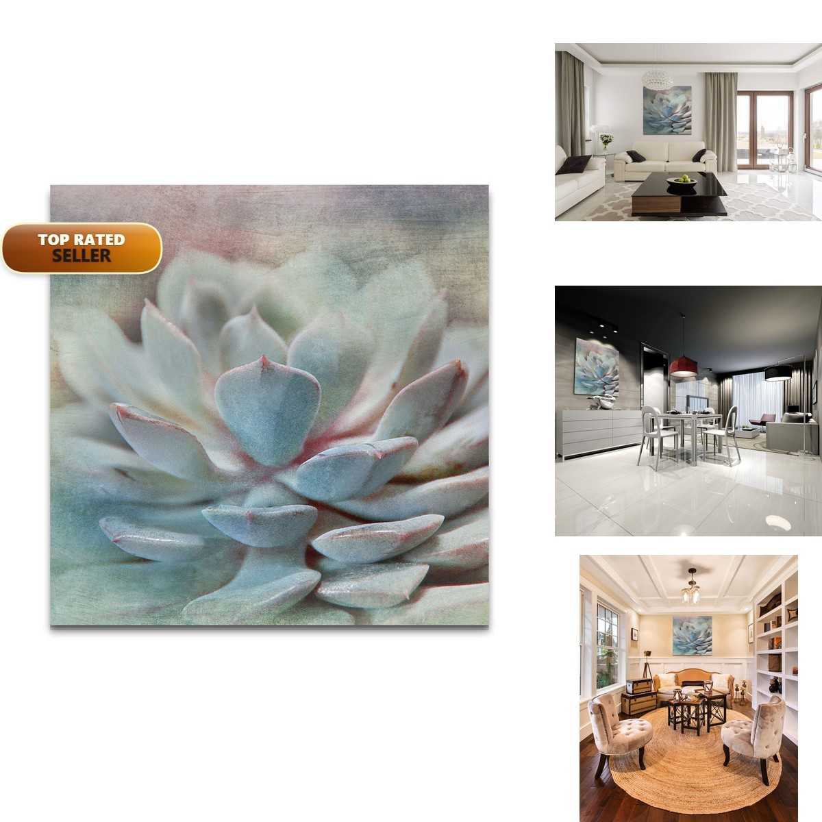 Renditions Gallery Pastel Succulent I Gallery Wrapped Canvas Wall Art Renditions Gallery Pastel Succulent I Gallery Wrapped Canvas Wall Art
