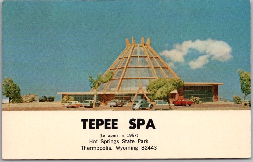 Vintage 1960s Thermopolis, Wyoming Postcard \