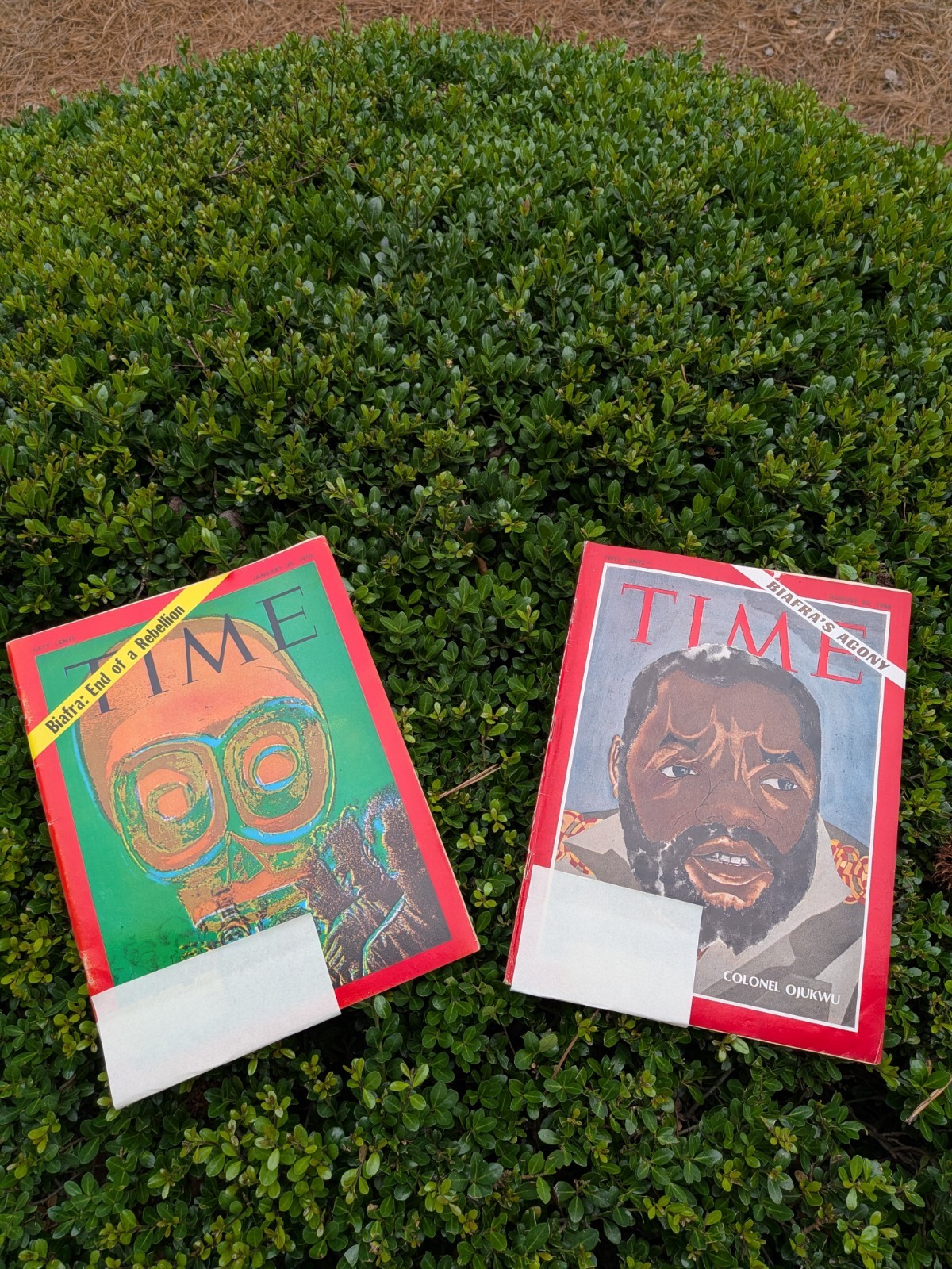 Biafra & Ojukwu cover Time Magazines- Jan 26, 1970 & Aug 23, 1968. Full Mags. Biafra & Ojukwu cover Time Magazines- Jan 26, 1970 & Aug 23, 1968. Full Mags.