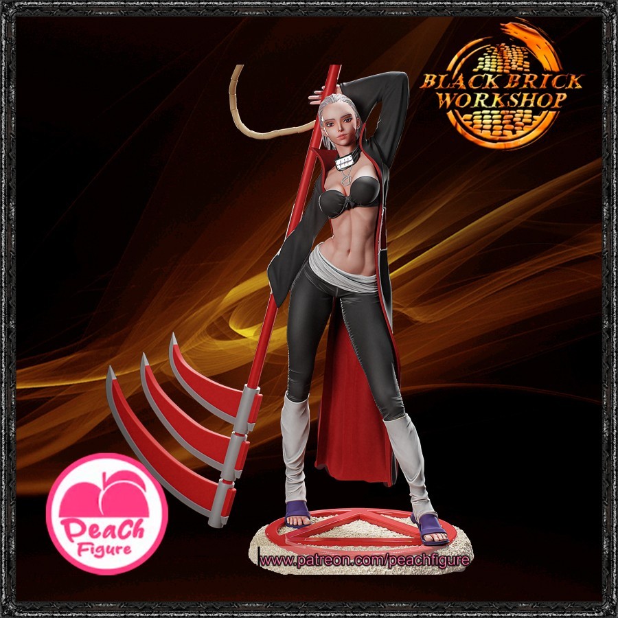 HIDAN PeachFigure UNPAINTED 3D Printing on Demand - SFW figure model kit HIDAN PeachFigure UNPAINTED 3D Printing on Demand - SFW figure model kit