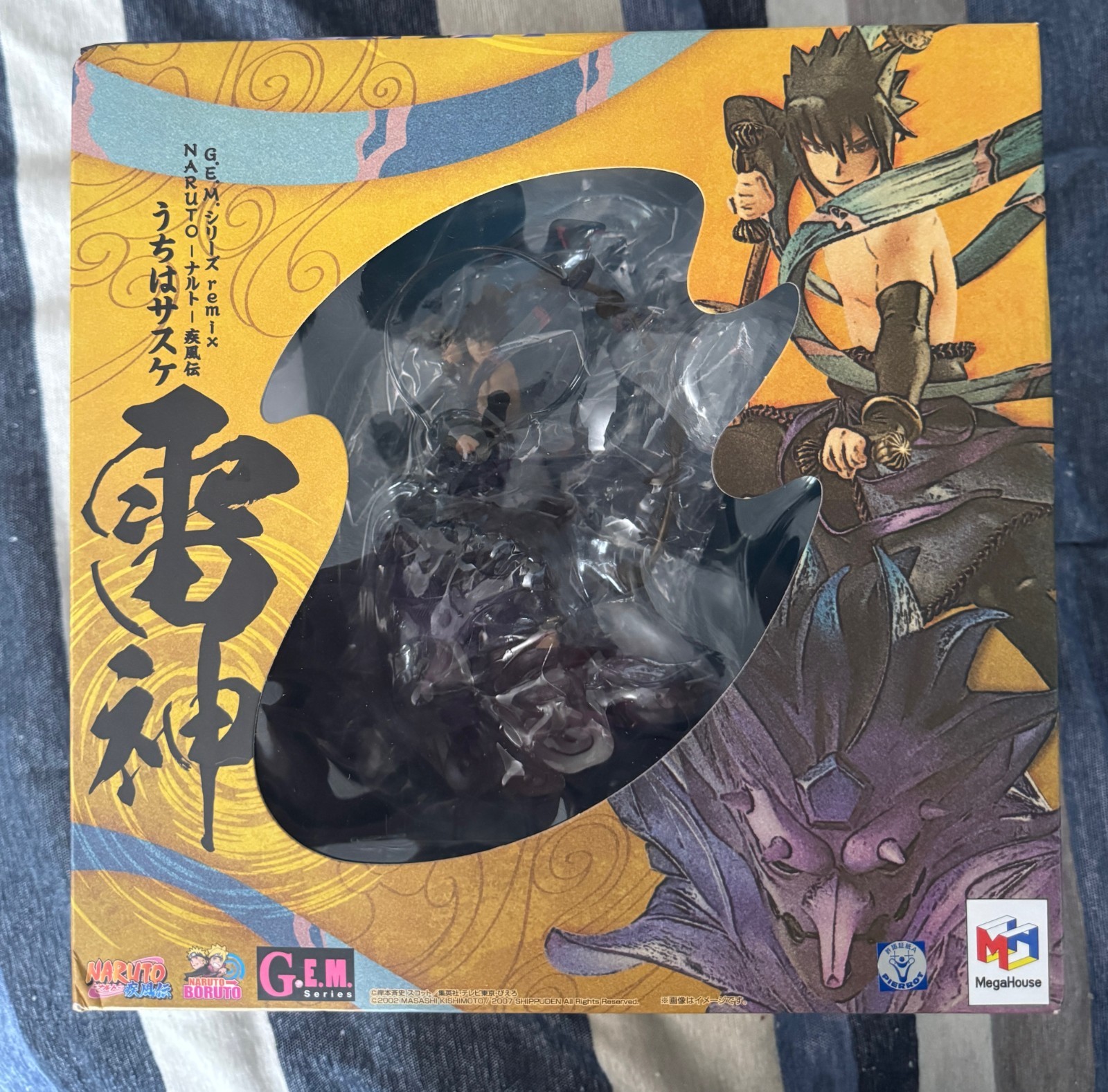 NARUTO Shippuden Sasuke Uchiha Raijin MegaHouse G.E.M. Remix figure
