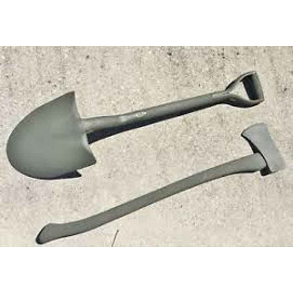 Pionner Shovel and Axe - Us Army - WW2 - Scale 116 3D-Printed