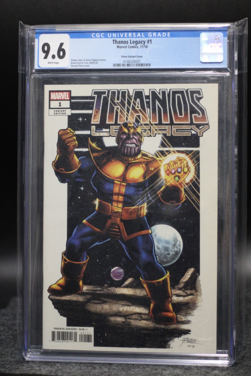 Thanos Legacy (2018) #1 George Perez Variant Cover CGC 9.6 NM+