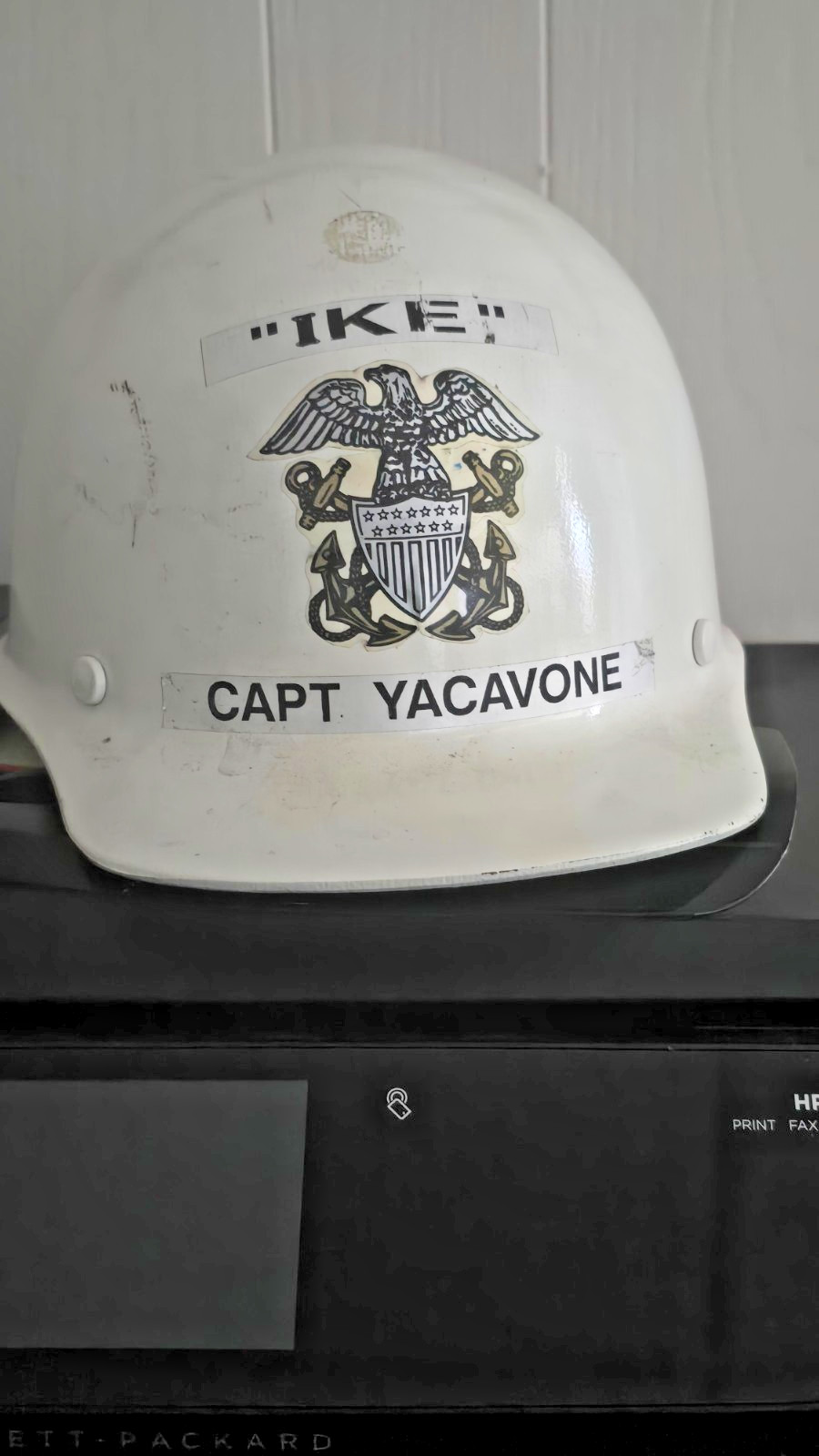 Vintage NAVY HARD HAT CAPTAIN A FLIGHT SURGEON & JET PILOT AVIATOR 1 of A Kind