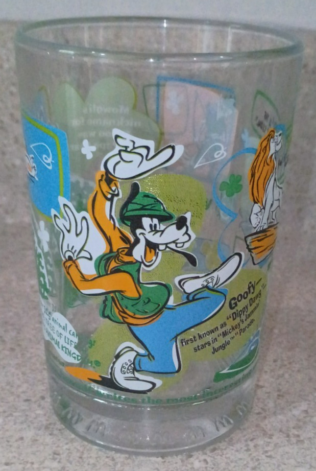 McDonalds 100 Years Of Magic Collectors Glass Cup Walt Disney World Goofy McDonalds 100 Years Of Magic Collectors Glass Cup Walt Disney World Goofy