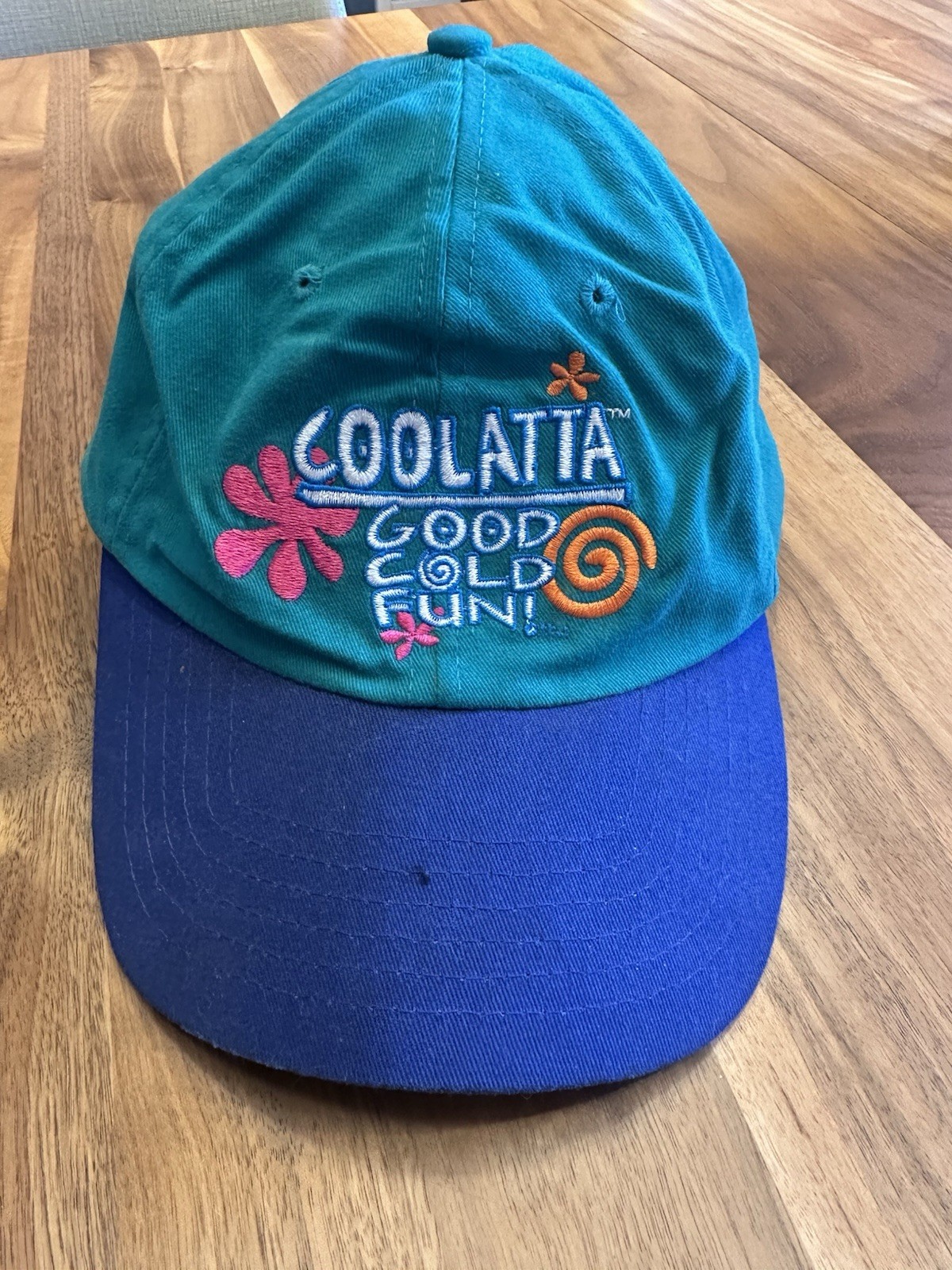 Rare VTG Dunkin Donuts Hat Coffee Coolatta Good Cold Fun Employee Snapback Y2K