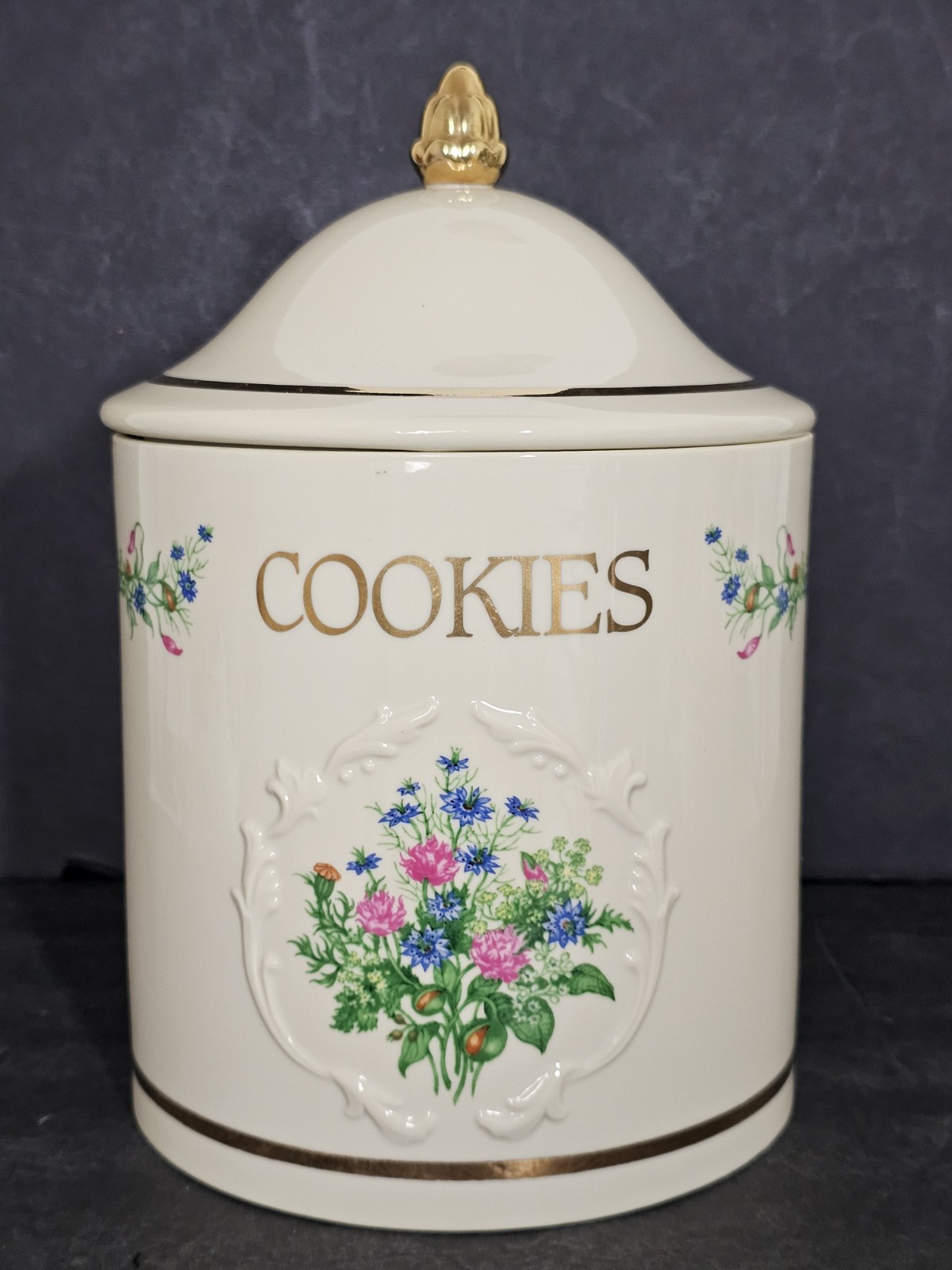 Lenox Spice Garden Cookie Jar & Lid  \