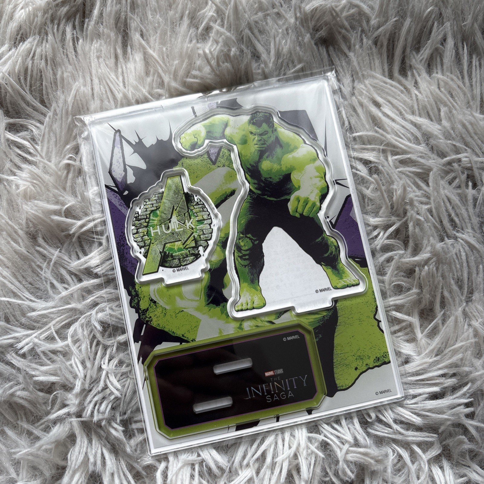 MARVEL Infinity Saga Happy Kuji Acrylic Stand Hulk NEW 5.7in Tall MARVEL Infinity Saga Happy Kuji Acrylic Stand Hulk NEW 5.7in Tall