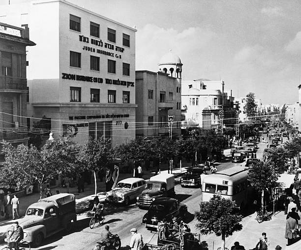 View Of Busty Street In Tel Aviv Historic Old Photo