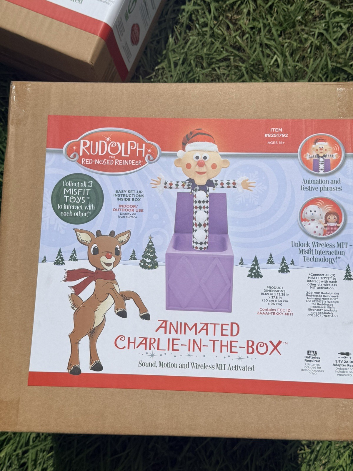 Charlie in the Box Misfit Rudolph the Red Nosed Reindeer Lowe\'s 2026 NIB ON HAND