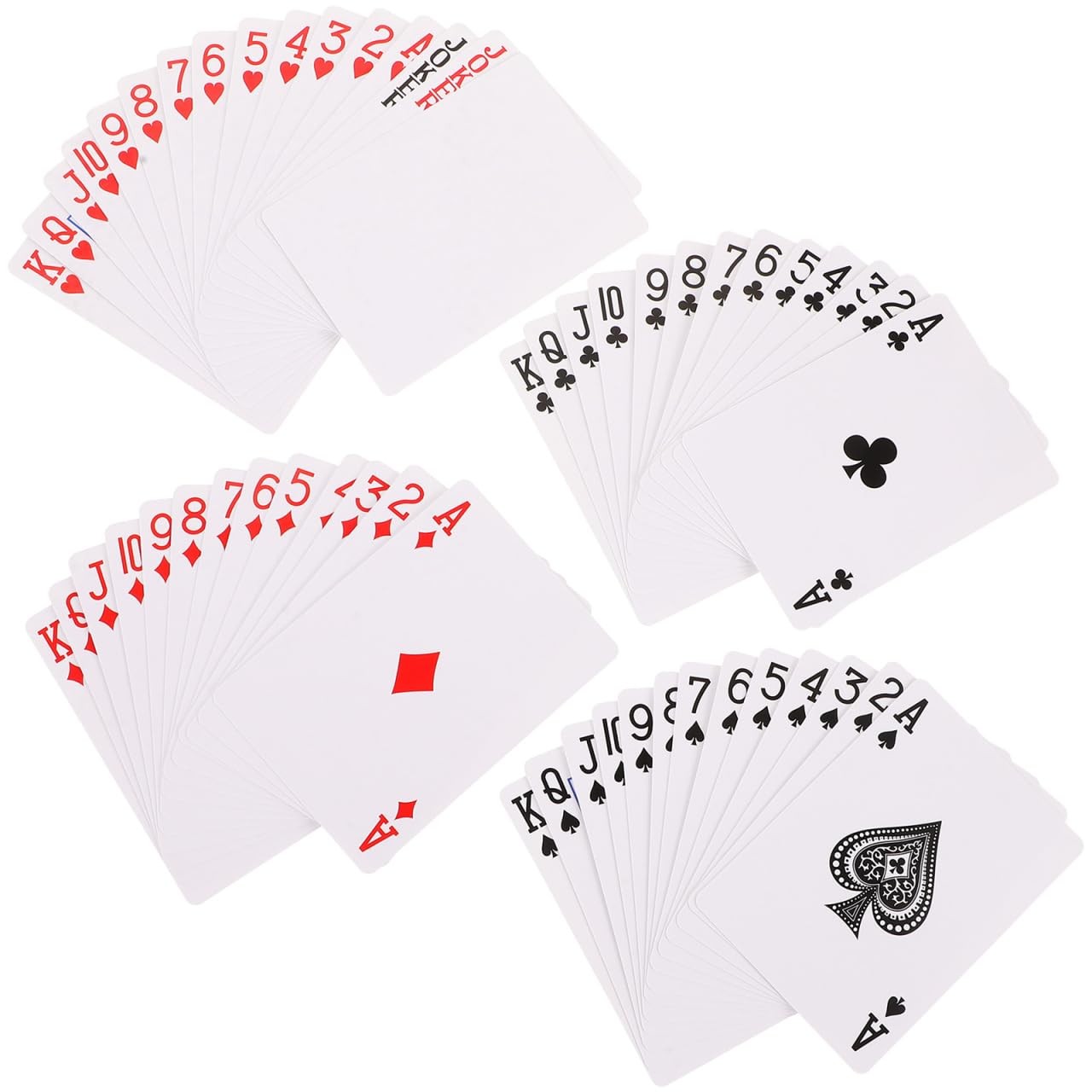 Blank Sublimation Playing Cards - 54 Pcs White Paper Poker Cards for DIY Crea...