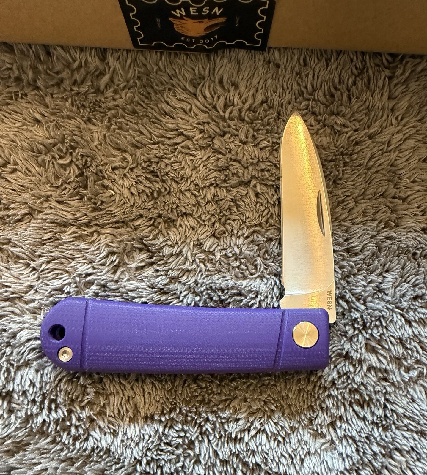 WESN HENRY VIOLET G10 WESN07-18 pocket knife