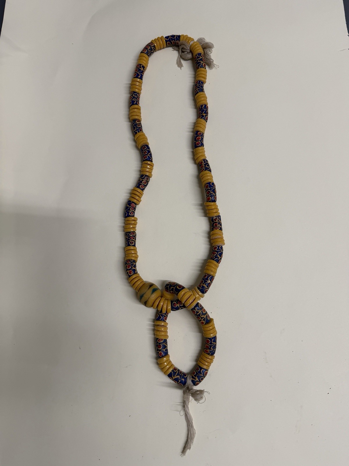 African Made Women’s Beads Necklace Made From Recycled Glass Krobo Ghana