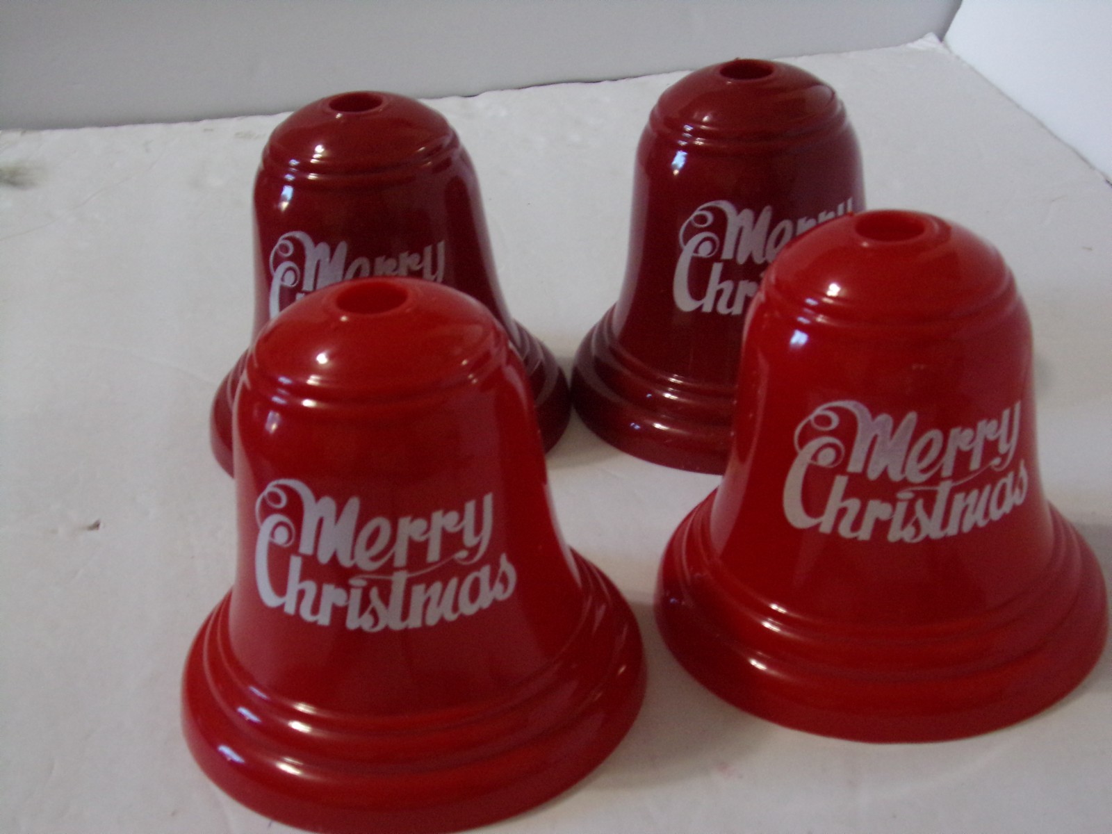 4 RARE VTG. SINGLE CLUSTER BELL LIGHTS MERRY XMAS AND HAPPY NEW YEAR 5 4 RARE VTG. SINGLE CLUSTER BELL LIGHTS MERRY XMAS AND HAPPY NEW YEAR 5