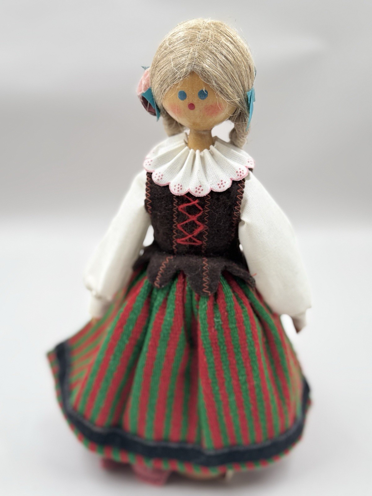 Vintage 1985 Cepelia Polish Folk Doll CHALUPNIK 10” Wooden Figure Original Tag