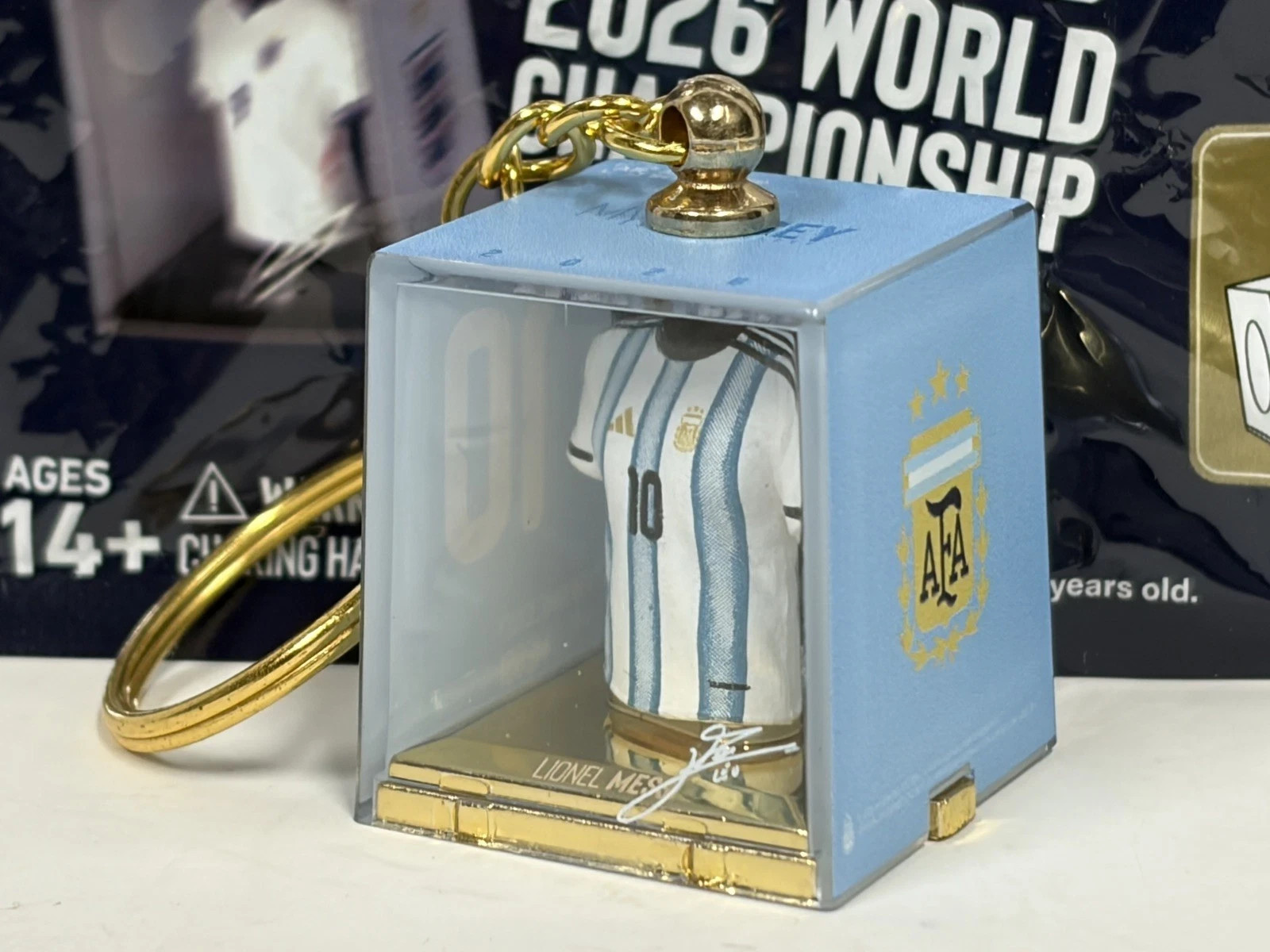 My Jersey FIFA World Cup Keychain Argentina Messi Secret Chase Variant GOLD