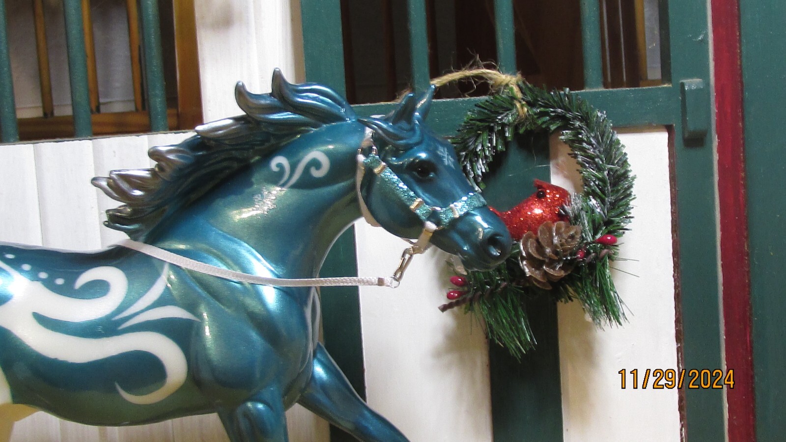 Jaapi 2024 SR halter & lead, fits Breyer Wintergreen, Freedom Series Christmas Jaapi 2024 SR halter & lead, fits Breyer Wintergreen, Freedom Series Christmas