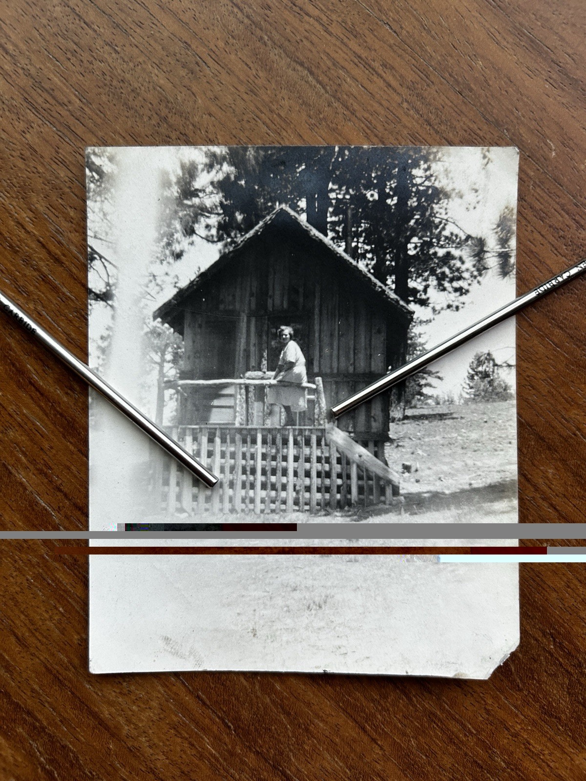 Antique 1919 Wooden Cabin at Big Bear Lake California Camping Photo