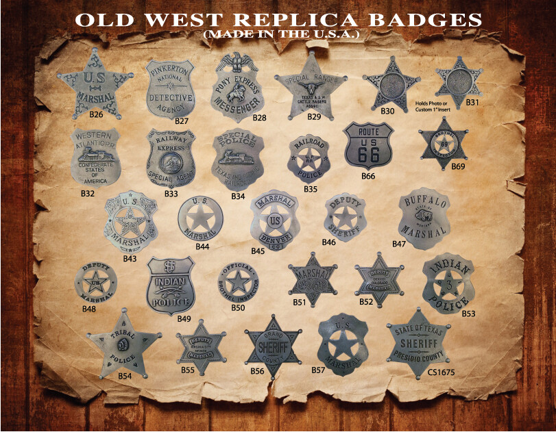 OLD WEST WESTERN BADGES,BUYERS CHOICE,STAR,VINTAGE,COLLECTIBLE, YOU PICK STYLE OLD WEST WESTERN BADGES,BUYERS CHOICE,STAR,VINTAGE,COLLECTIBLE, YOU PICK STYLE