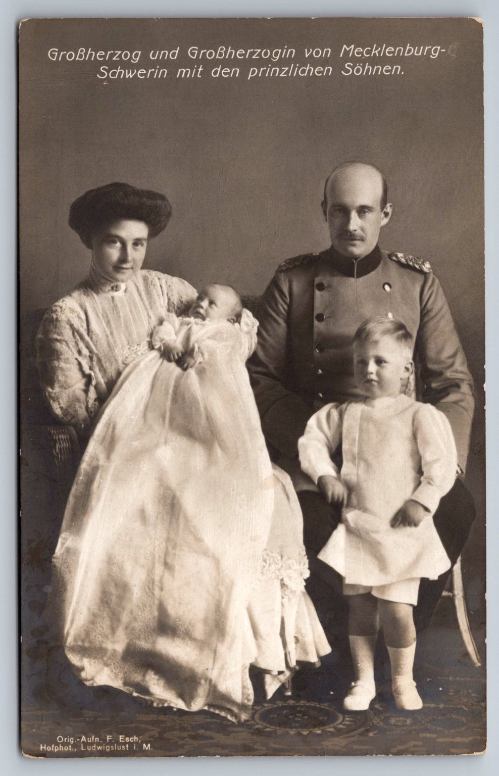 Mecklenburg-Schwerin Grand Ducal Family RPPC Postcard c1910 F. Esch Mecklenburg-Schwerin Grand Ducal Family RPPC Postcard c1910 F. Esch