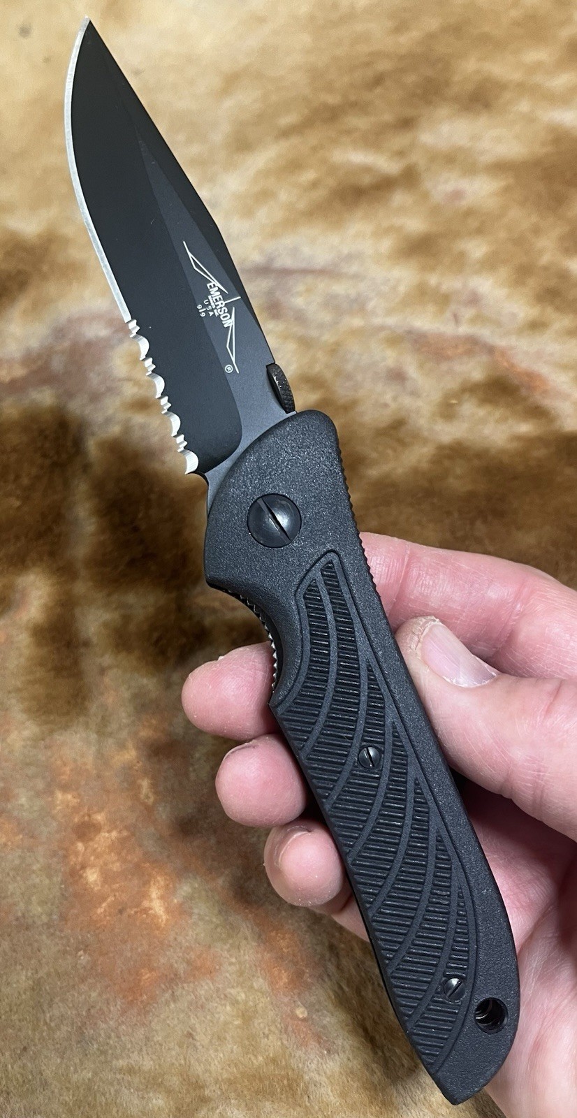 1999 Emerson Knives Original Raven “A Blade” Knife MINT 1999 Emerson Knives Original Raven “A Blade” Knife MINT