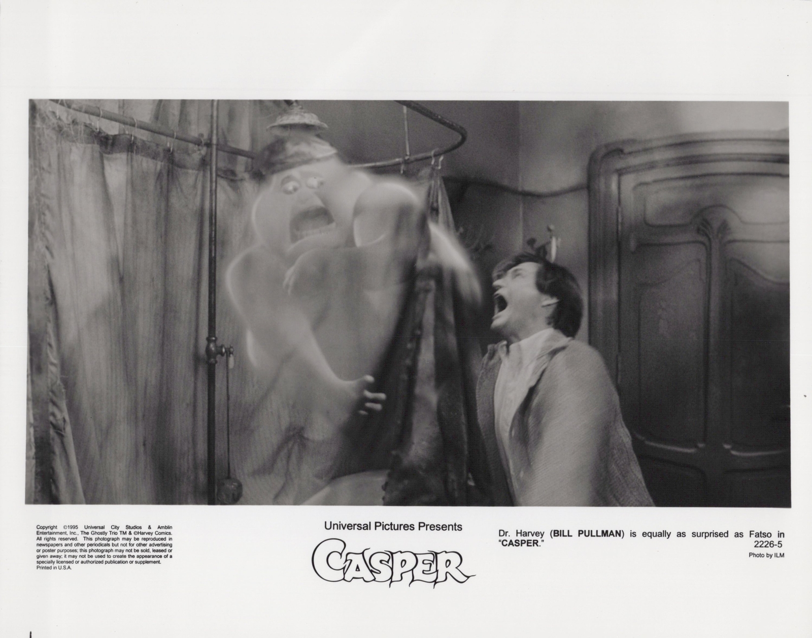 Casper 1995 Dr. Harvey Bill Pullman surprised Fatso 10x8 Press Movie Photo